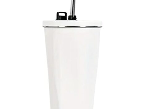 Coffee Tumblers with Straw (Black 600ml)
