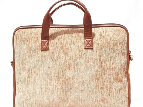 RC-LAPTOP BAG JUTE    with Custom Name and Logo Printing