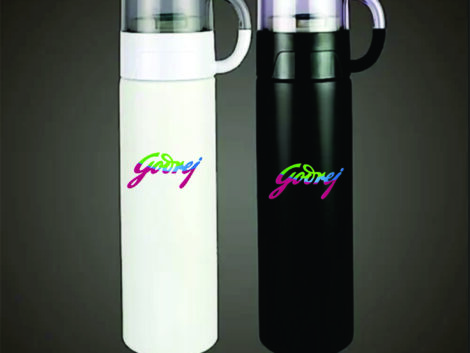Transparent Cup with Logo Print