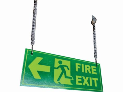 exit signage NIGHTGLOW WITH ACP NAME PLATE