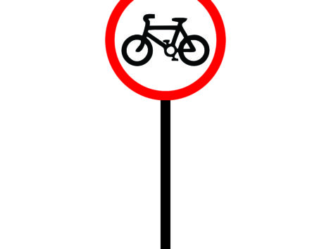 cycle prohibition signs