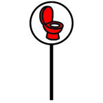 workers toilet & urinal